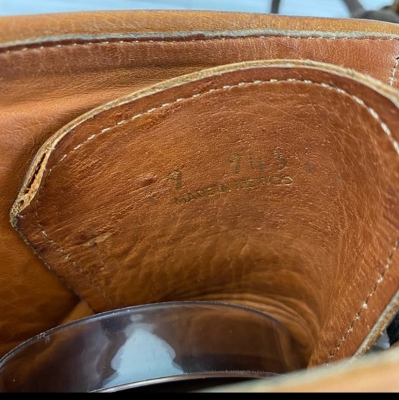 Bed Stu Cobbler Series Studded Distressed Brown Leather Lace Up Boots Size 9 - Picture 8 of 13